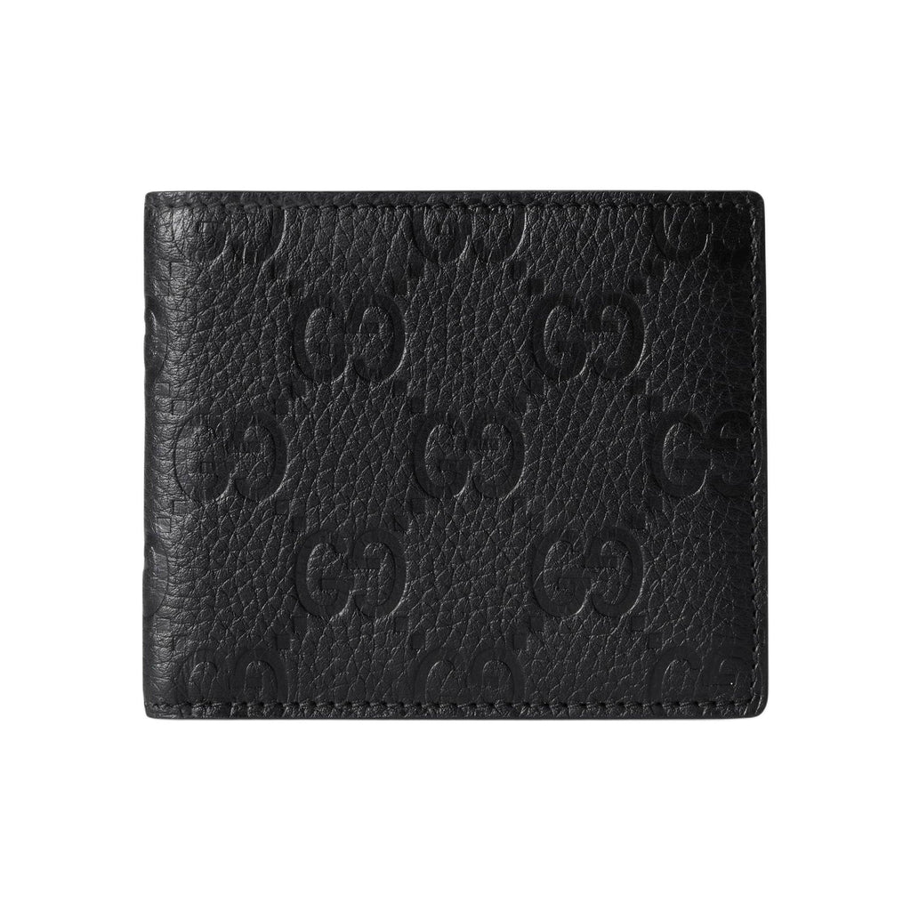 GUCCI IMPRINT Men's Black Leather Bifold Wallet | 835001