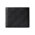 GUCCI IMPRINT Men's Black Leather Bifold Wallet | 835001
