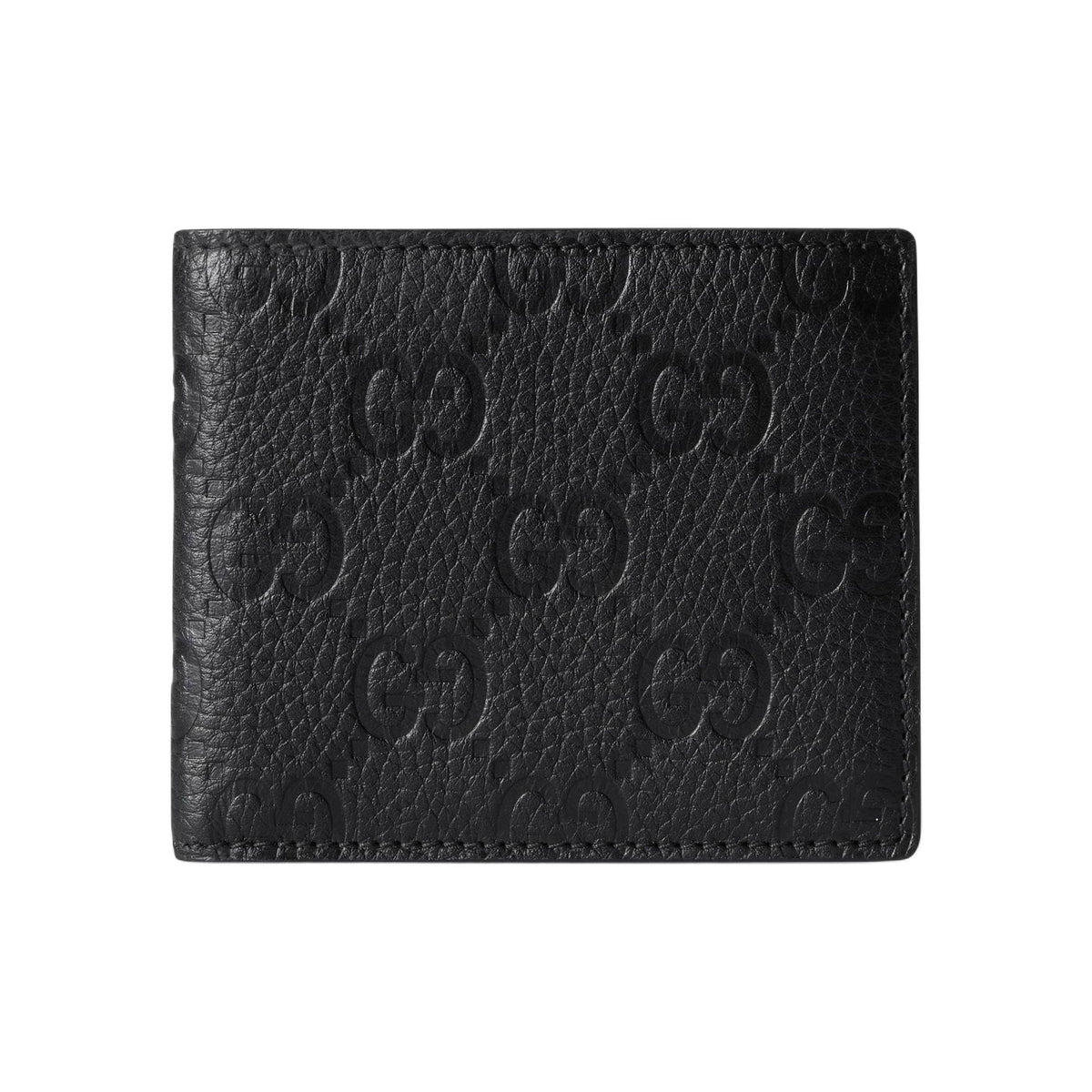 GUCCI IMPRINT Men's Black Leather Bifold Wallet | 835001