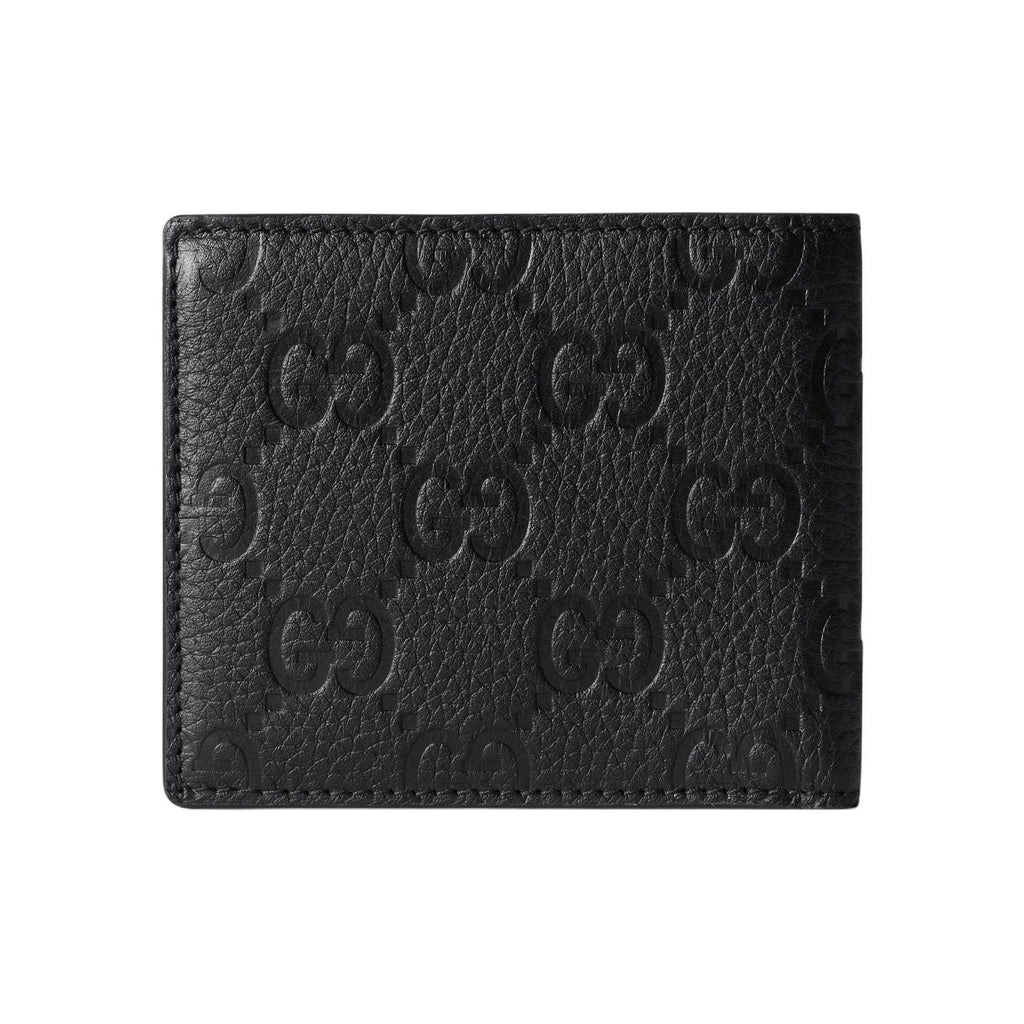 GUCCI IMPRINT Men's Black Leather Bifold Wallet | 835001