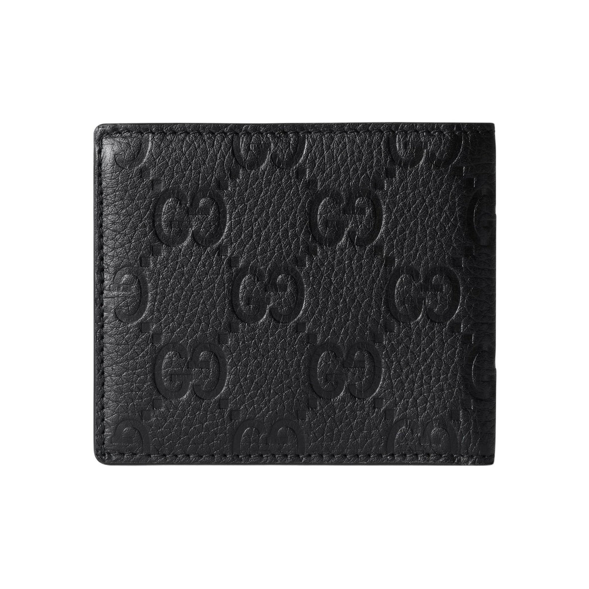 GUCCI IMPRINT Men's Black Leather Bifold Wallet | 835001