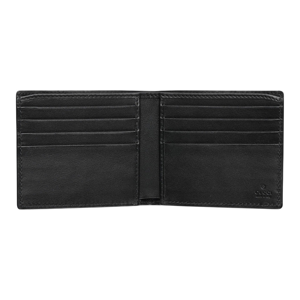 GUCCI IMPRINT Men's Black Leather Bifold Wallet | 835001
