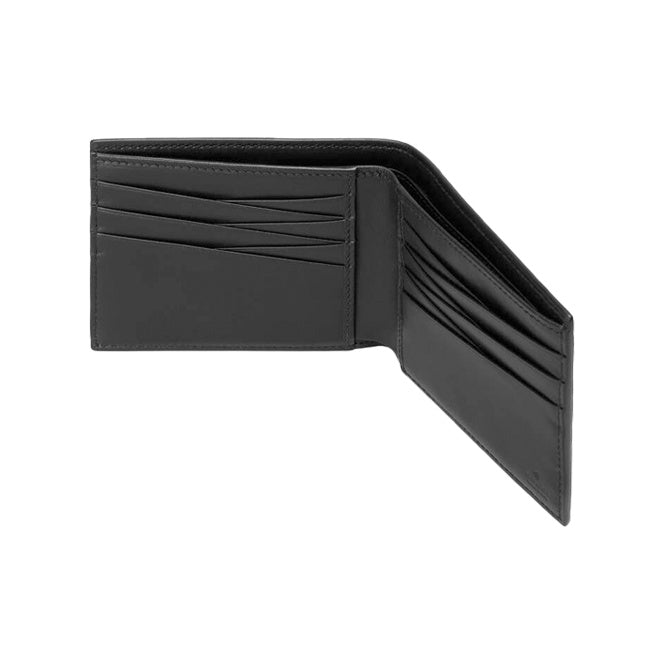 GUCCI GG Embossed Men's Black Leather Bifold Wallet | 625562