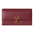 GUCCI SOFTBIT Women's Red Grained Leather Wallet | 828147