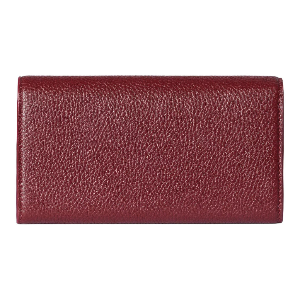 GUCCI SOFTBIT Women's Red Grained Leather Wallet | 828147