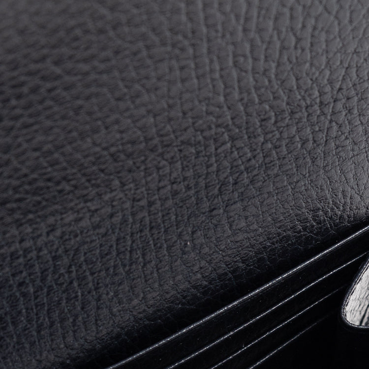 GUCCI GG Marmont Women's Navy Blue Canvas & Leather Wallet | 598587