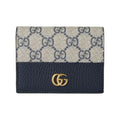 GUCCI Double G Women's Small Blue Leather Wallet | 658610