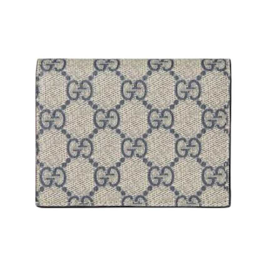 GUCCI Double G Women's Small Blue Leather Wallet | 658610