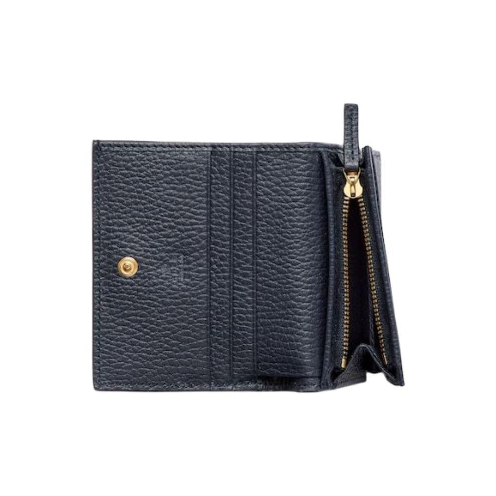 GUCCI Double G Women's Small Blue Leather Wallet | 658610