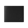 LOUIS VUITTON Marco Men's Black Calfskin Leather Wallet with Signature Logo M25944