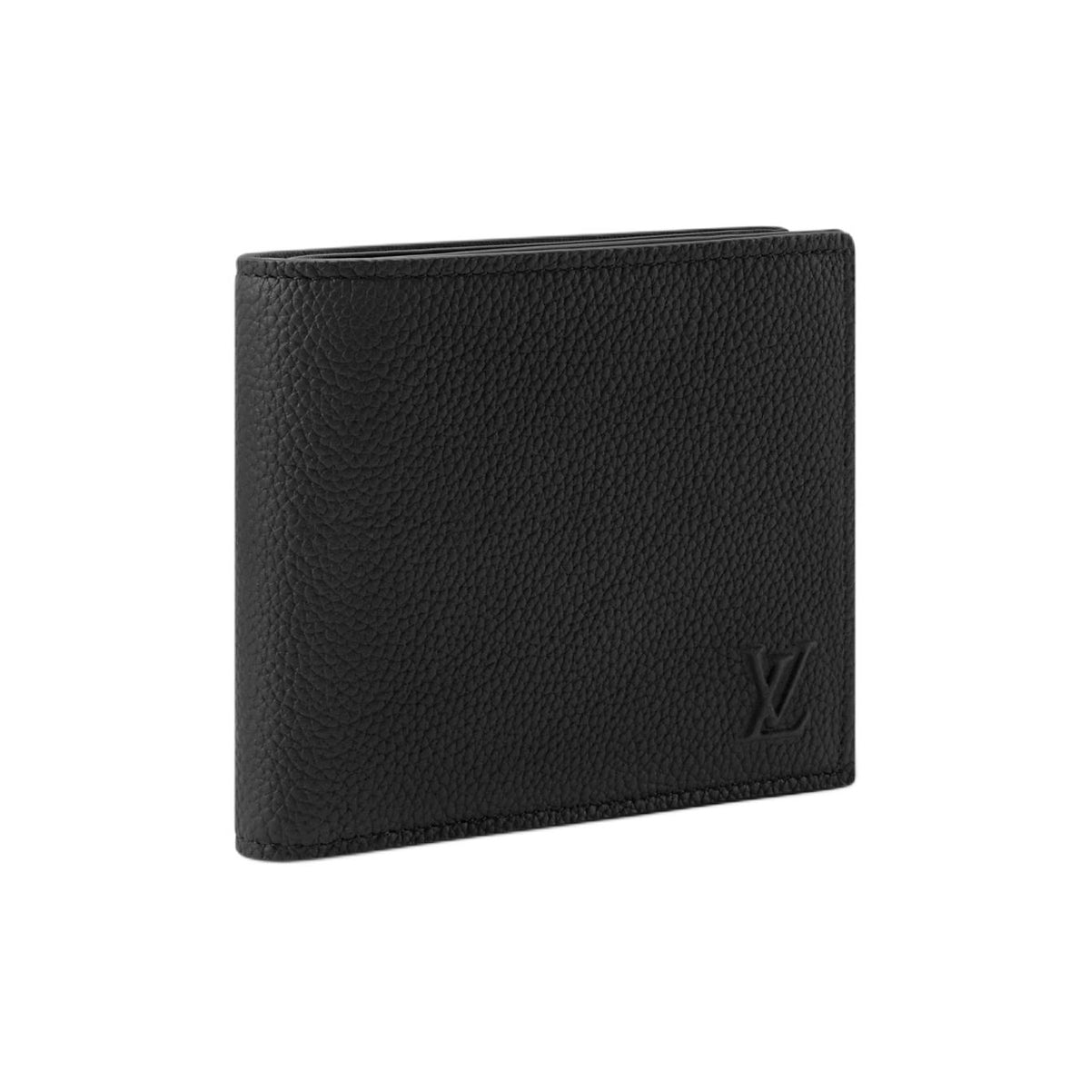 LOUIS VUITTON Marco Men's Black Calfskin Leather Wallet with Signature Logo M25944
