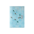 LOUIS VUITTON Sky Blue Coated Canvas Passport Holder with Ice Hockey Print M2B213