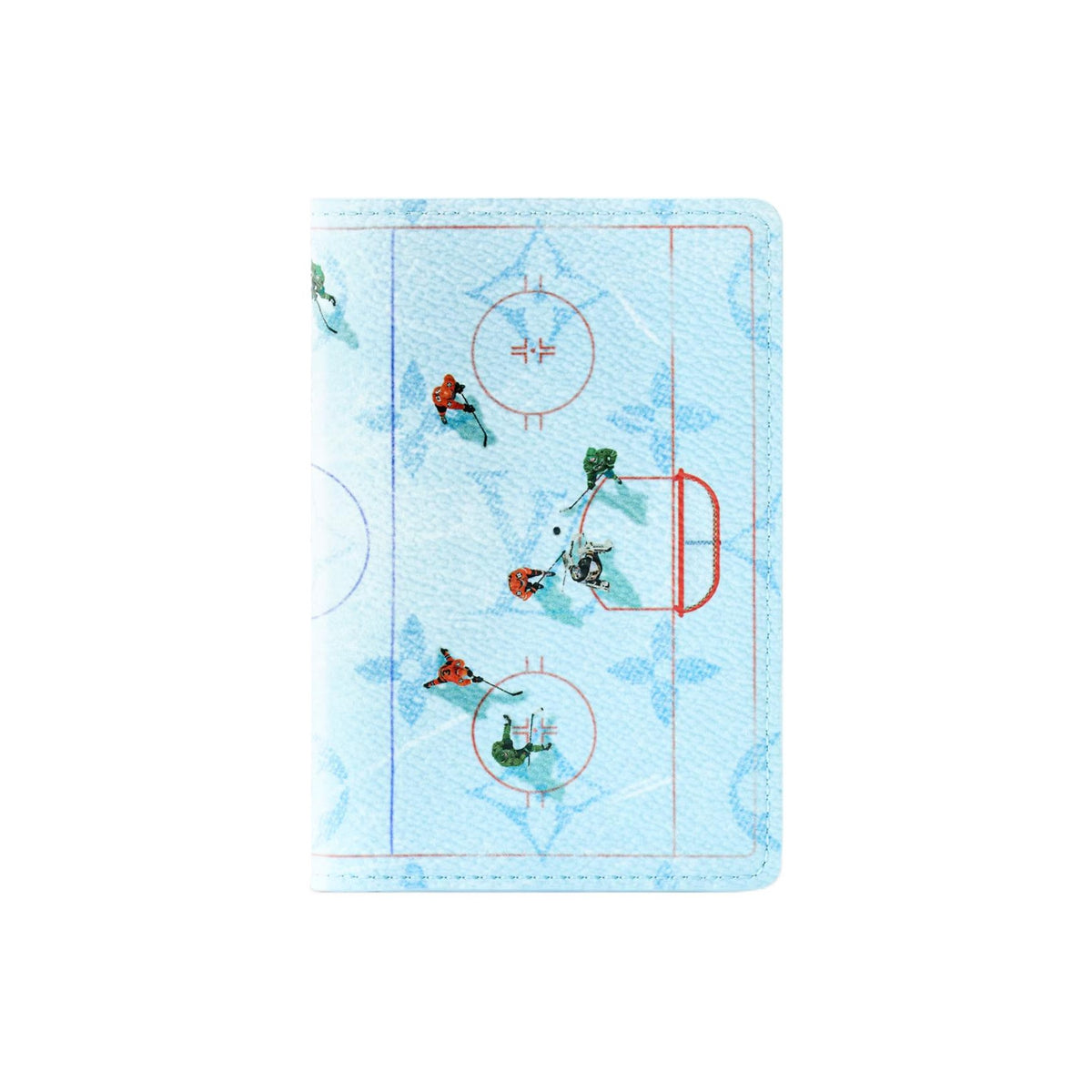 LOUIS VUITTON Pocket Organizer Ice Hockey Blue Coated Canvas Card Holder M3A539