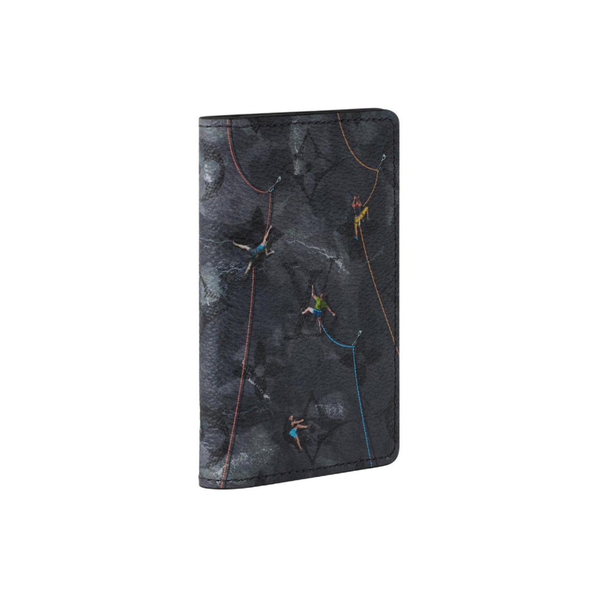 LOUIS VUITTON Pocket Organizer Black Coated Canvas Wallet with Climbing Print M3A538