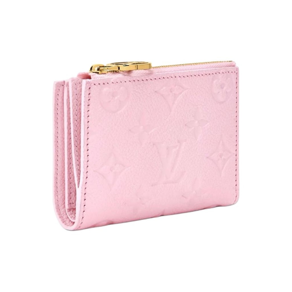 LOUIS VUITTON Lisa Monogram Empreinte Cowhide Leather Wallet in Confetti Pink M28972