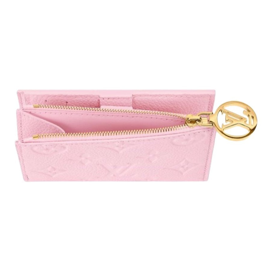 LOUIS VUITTON Lisa Monogram Empreinte Leather Wallet - Confetti Pink - M28972