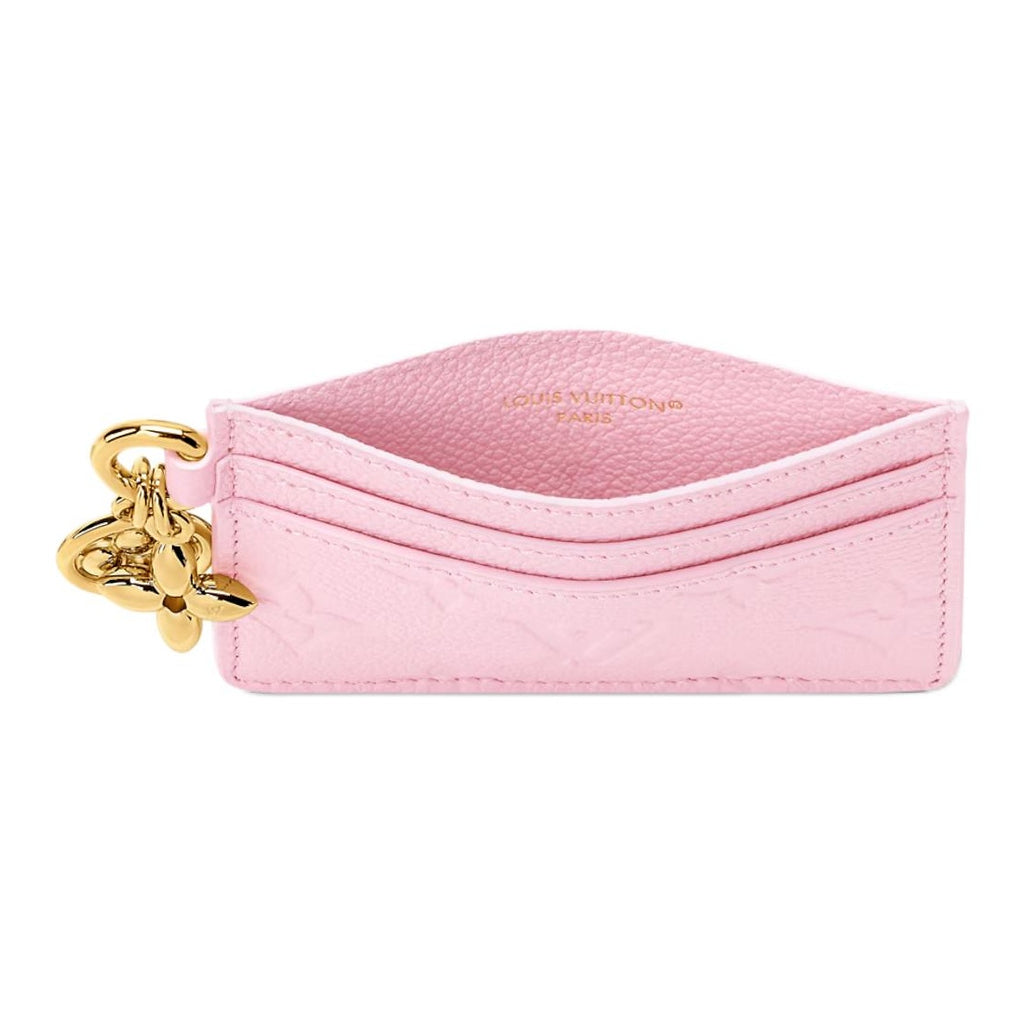 LOUIS VUITTON Women's Confetti Pink Monogram Cowhide Leather Card Holder M27888
