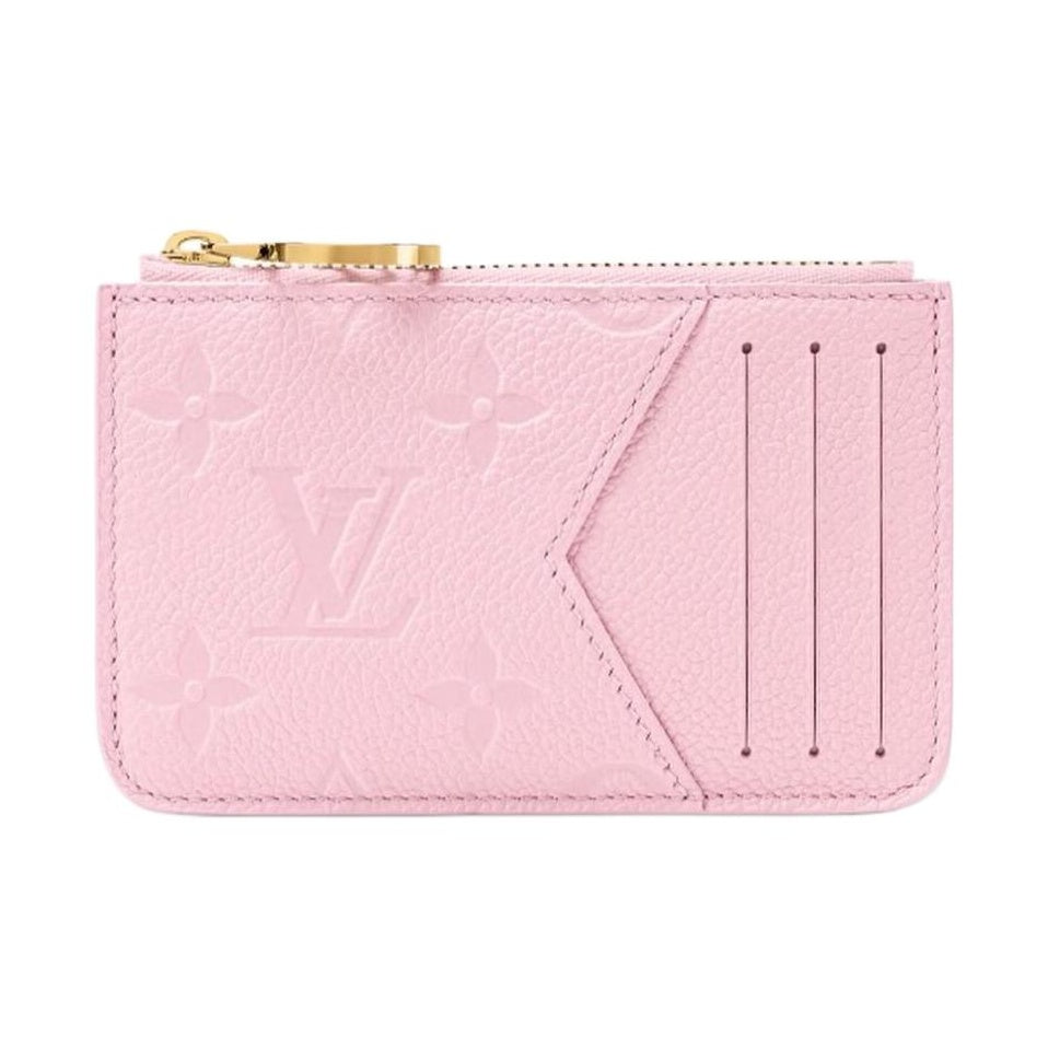 LOUIS VUITTON Romy Monogram Empreinte Leather Card Holder - Pink - M28974