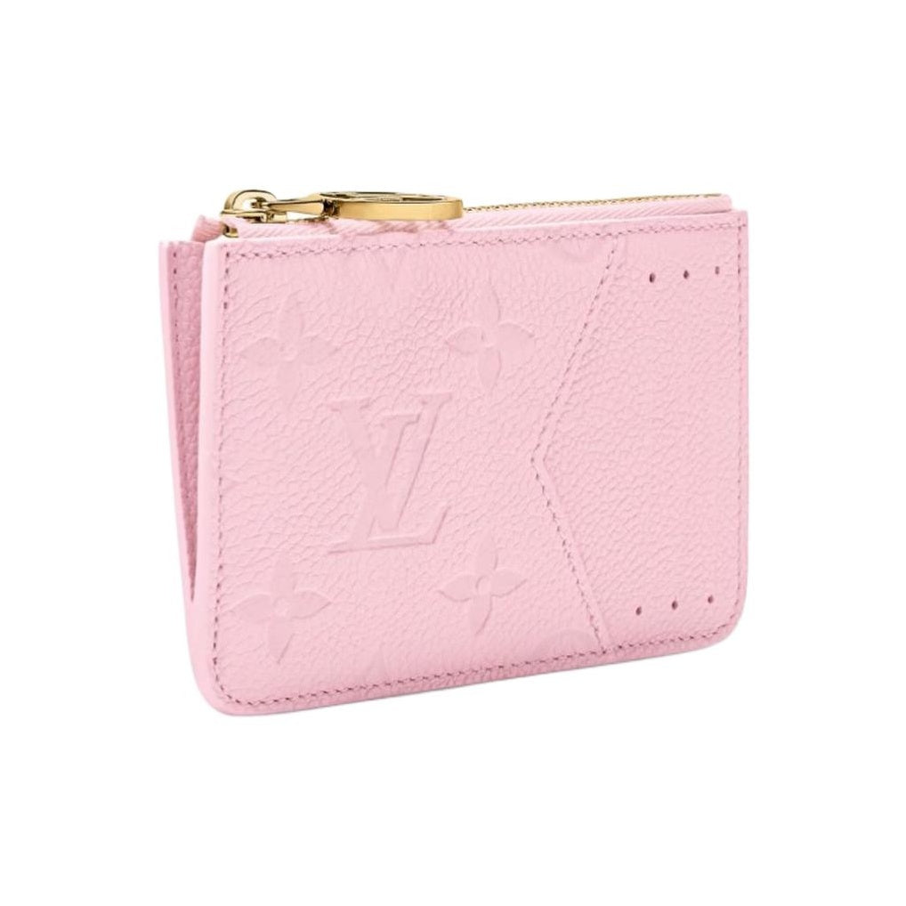 LOUIS VUITTON Romy Monogram Empreinte Leather Card Holder - Pink - M28974