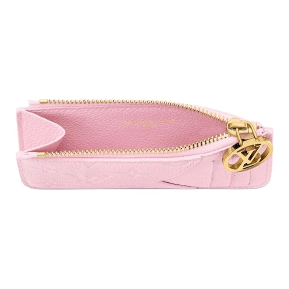LOUIS VUITTON Romy Monogram Empreinte Leather Card Holder - Pink - M28974
