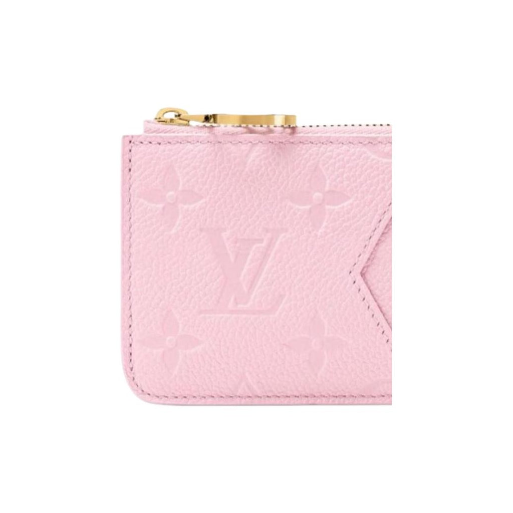 LOUIS VUITTON Romy Monogram Empreinte Leather Card Holder - Pink - M28974