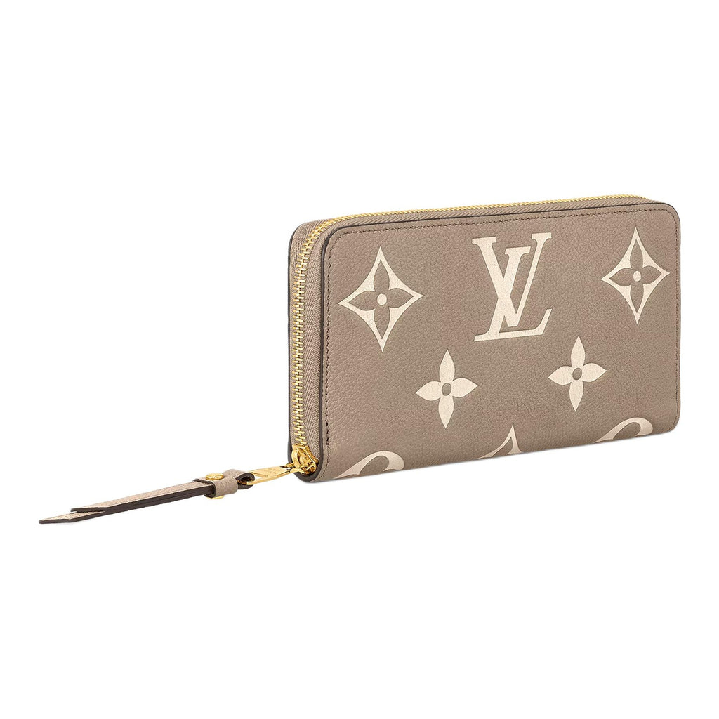 LOUIS VUITTON Zippy Women's Off-White Monogram Empreinte Leather Wallet M69794