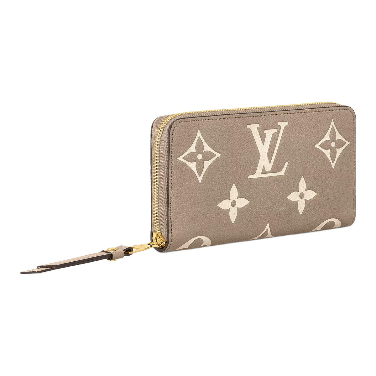 LOUIS VUITTON Zippy Women's Off-White Monogram Empreinte Leather Wallet M69794