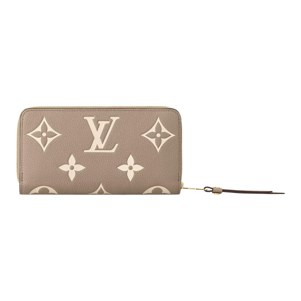 LOUIS VUITTON Zippy Women's Off-White Monogram Empreinte Leather Wallet M69794