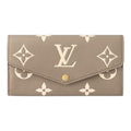 LOUIS VUITTON Sarah Women's Brown Monogram Empreinte Leather Wallet M81049