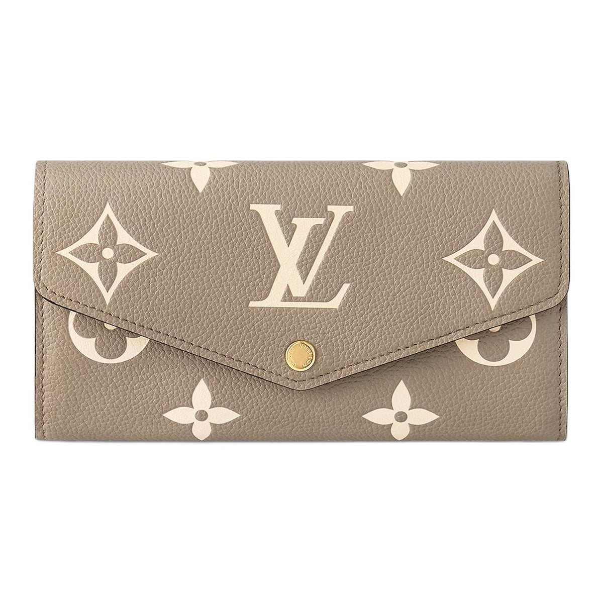 LOUIS VUITTON Sarah Women's Brown Monogram Empreinte Leather Wallet M81049