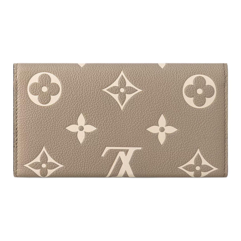 LOUIS VUITTON Sarah Women's Brown Monogram Empreinte Leather Wallet M81049