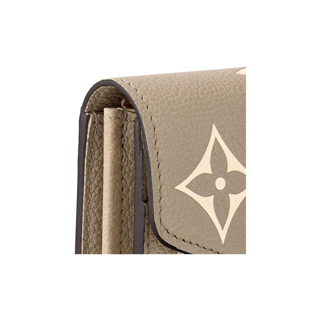 LOUIS VUITTON Sarah Women's Brown Monogram Empreinte Leather Wallet M81049