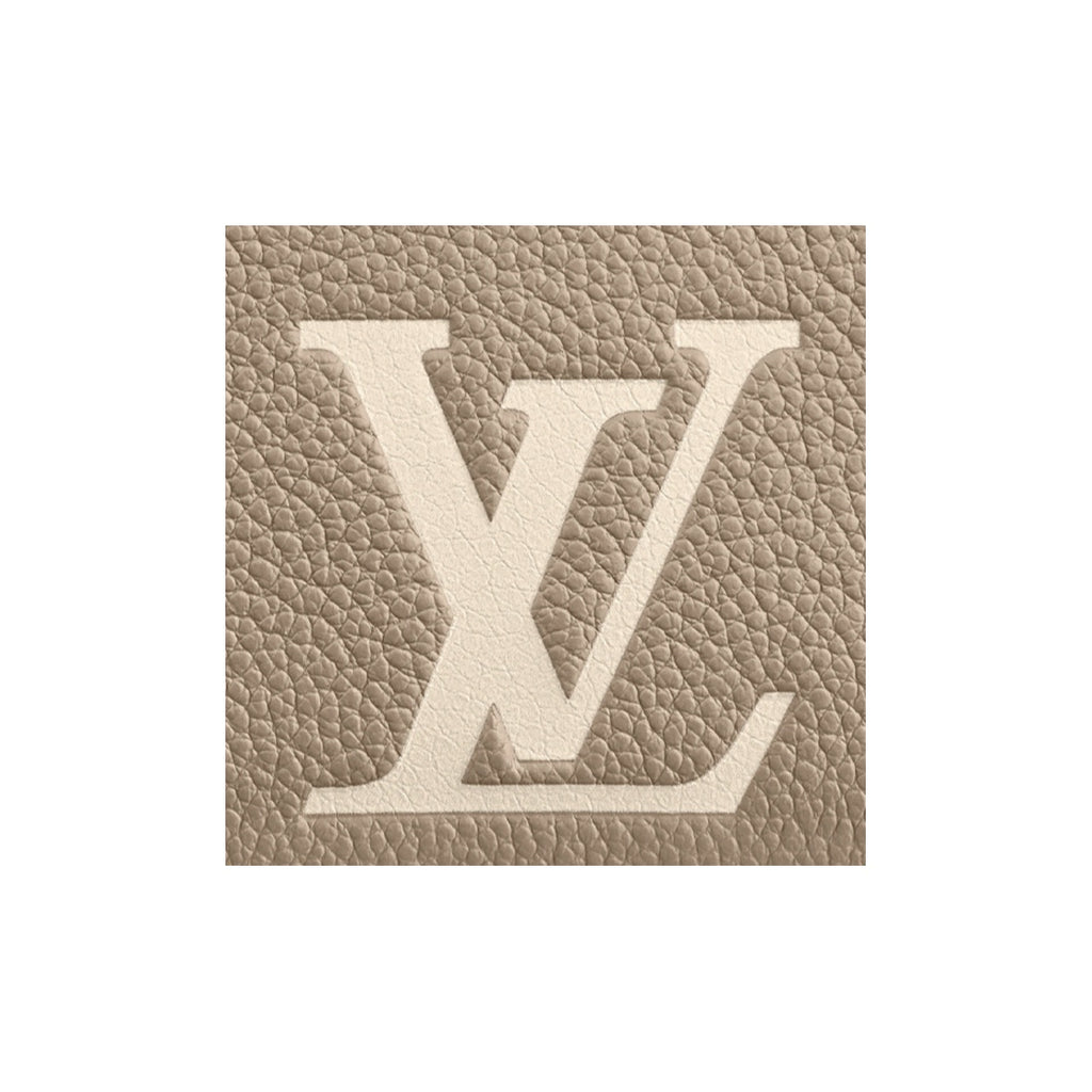 LOUIS VUITTON Zippy Women's Beige Coin Purse with Signature Logo M69797