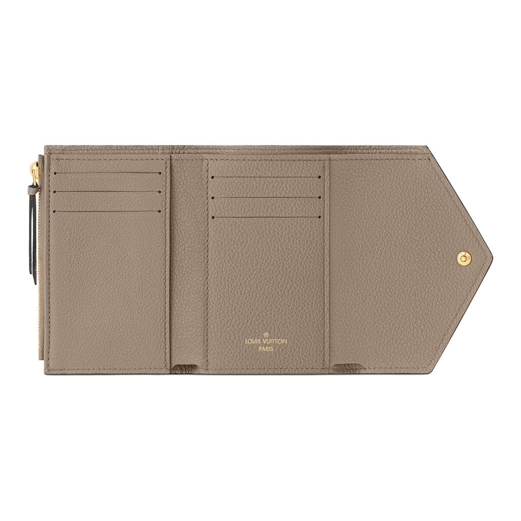 LOUIS VUITTON Victorine Women's Monogram Empreinte Leather Snap Wallet M81861