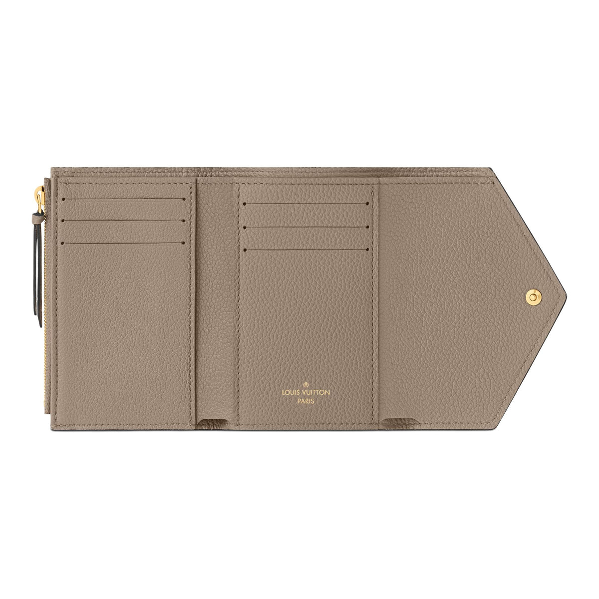 LOUIS VUITTON Victorine Women's Monogram Empreinte Leather Snap Wallet M81861
