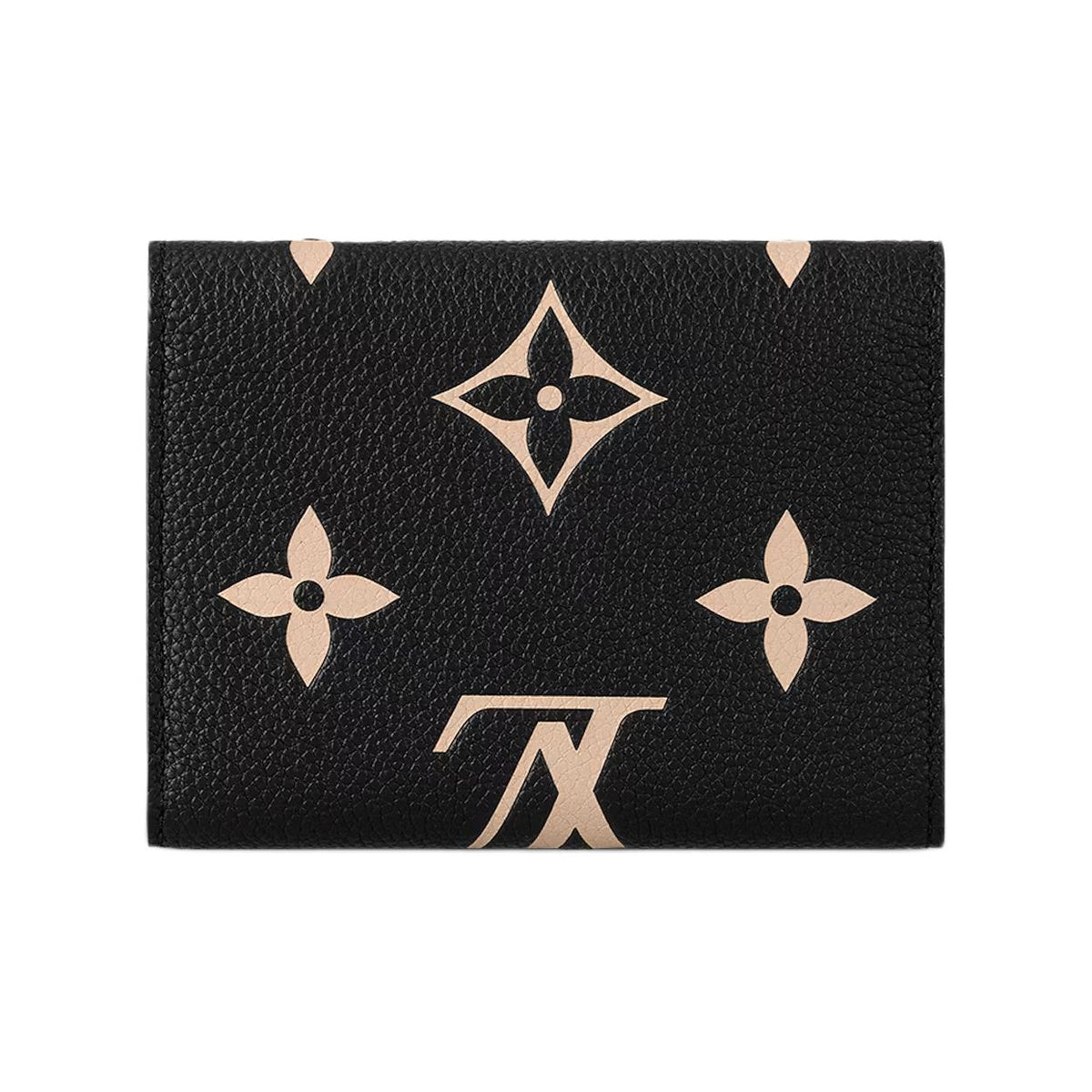 LOUIS VUITTON Victorine Women's Black Monogram Empreinte Leather Compact Wallet M80968