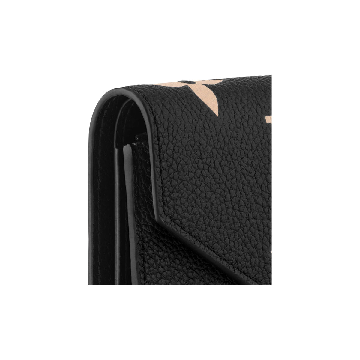LOUIS VUITTON Victorine Women's Black Monogram Empreinte Leather Compact Wallet M80968