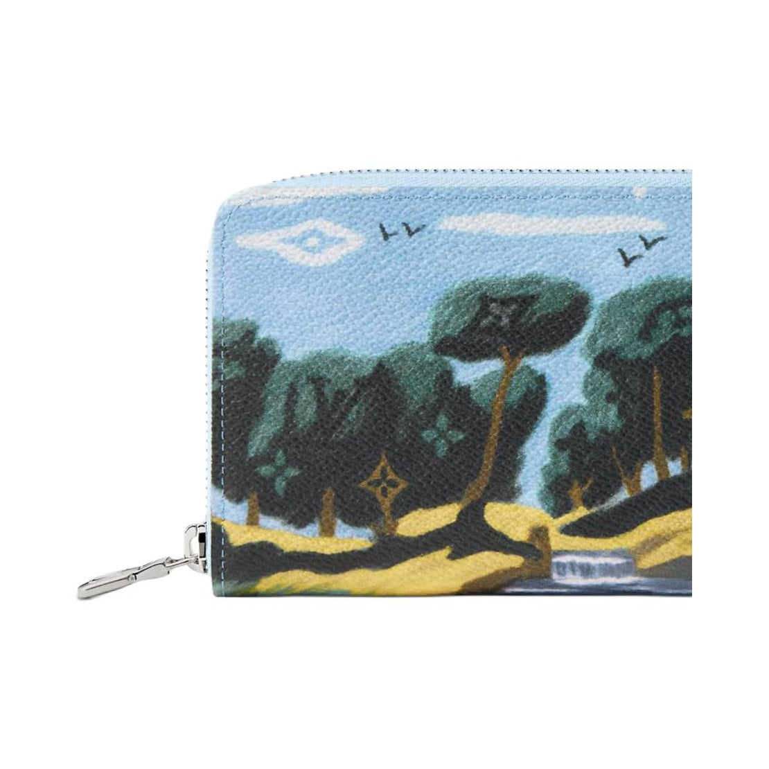 LOUIS VUITTON Zippy Men's Blue Monogram Highland Canvas Wallet M29720