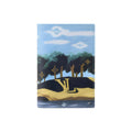 LOUIS VUITTON Men's Twilight Blue Island Coastline Faux Leather Passport Holder M29716
