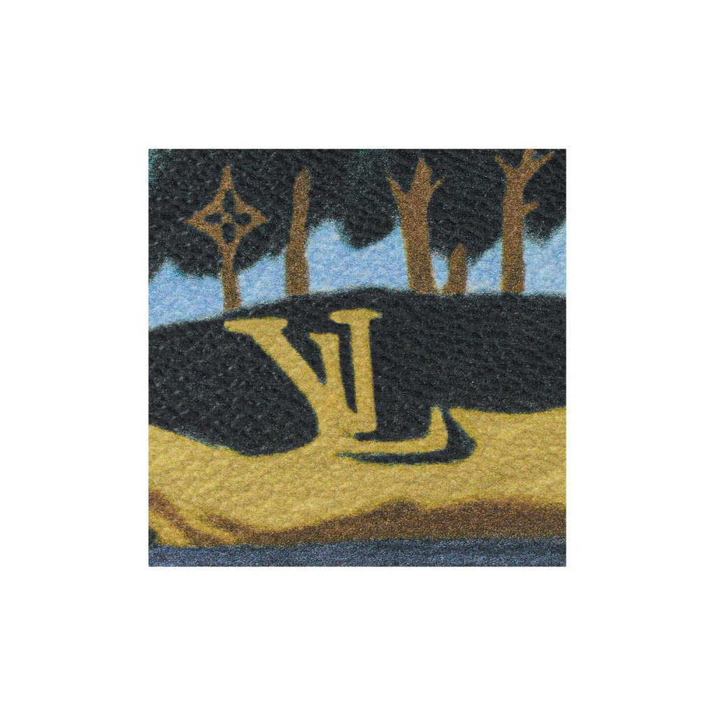 LOUIS VUITTON Men's Blue Monogram Highland Canvas Coastal Print Wallet M3A085
