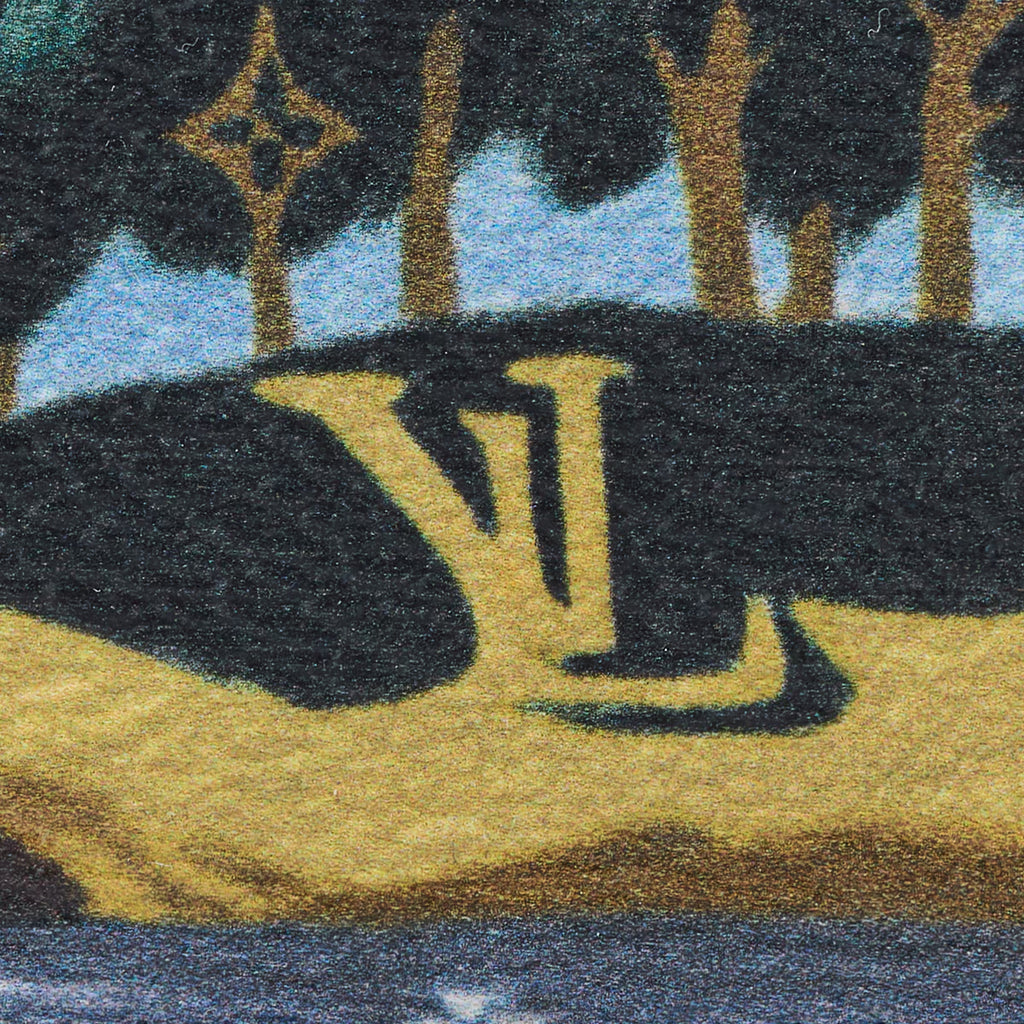 LOUIS VUITTON Men's Blue Mediterranean Beach Coated Canvas Card Holder M3A083