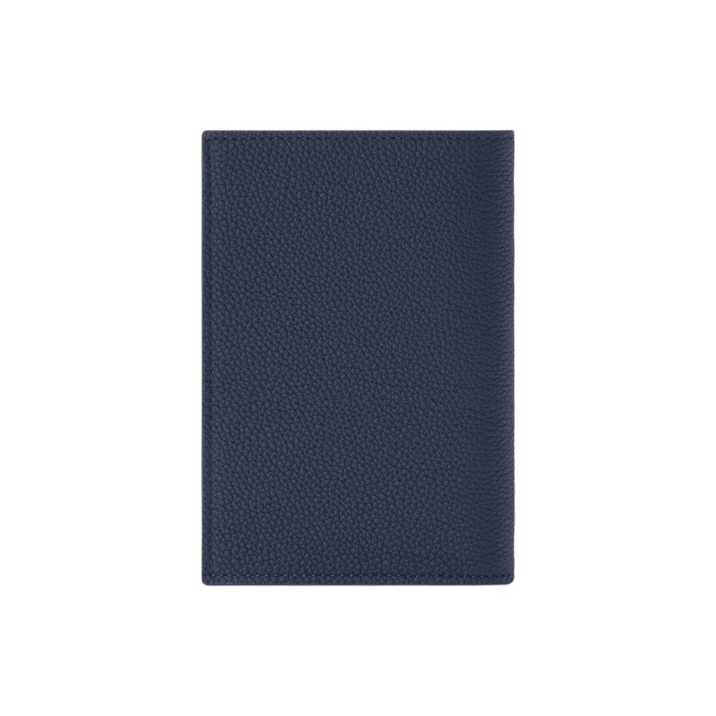 LOUIS VUITTON Men's Navy Blue Waxed Calfskin Passport Holder M2A178