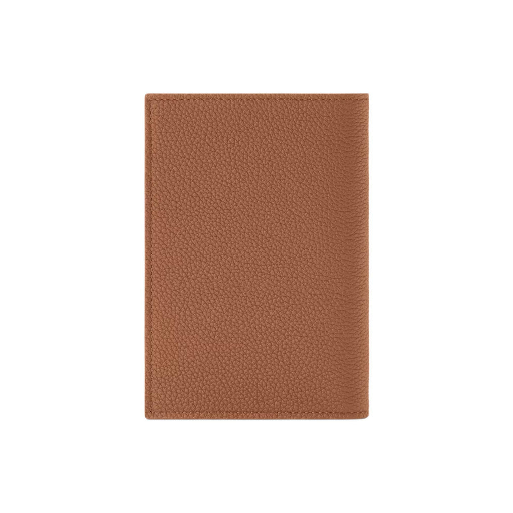 LOUIS VUITTON Men's Brown Waxed Calfskin Passport Holder M2A179