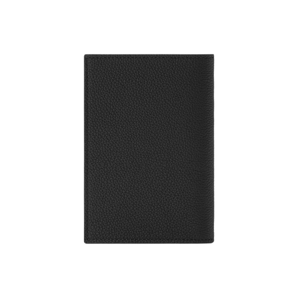 LOUIS VUITTON Men's Black Waxed Cowhide Leather Passport Holder M2A176