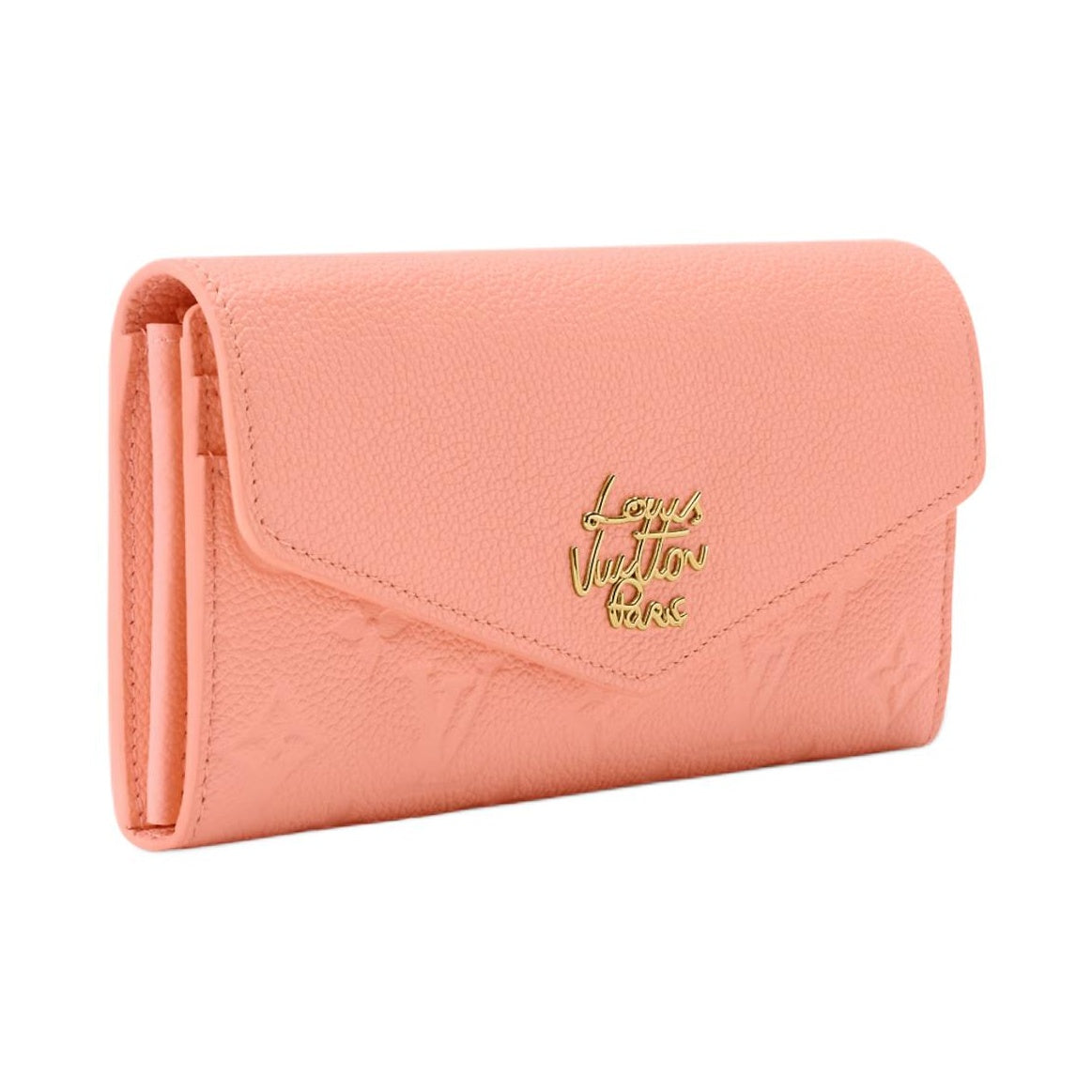 LOUIS VUITTON Sarah Women's Peach Cowhide Leather Wallet Japan Exclusive M27664