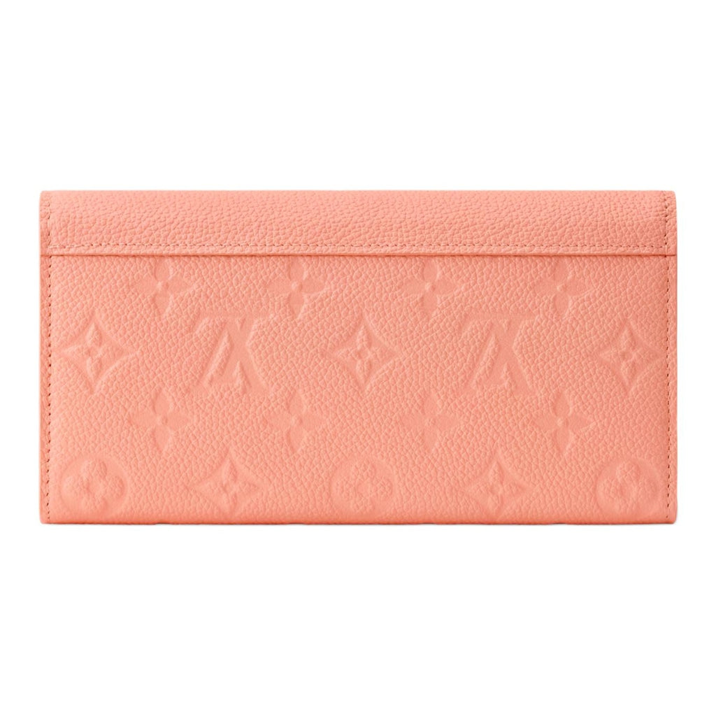 LOUIS VUITTON Sarah Women's Peach Cowhide Leather Wallet Japan Exclusive M27664