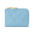 LOUIS VUITTON Noa Women's Grape Blue Cowhide Leather Wallet Japan Exclusive M27669