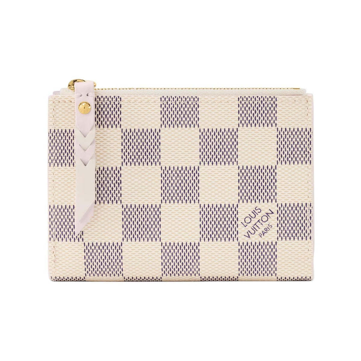 LOUIS VUITTON Lisa Women's Beige and Lilac Checkerboard Coated Canvas Wallet N40921