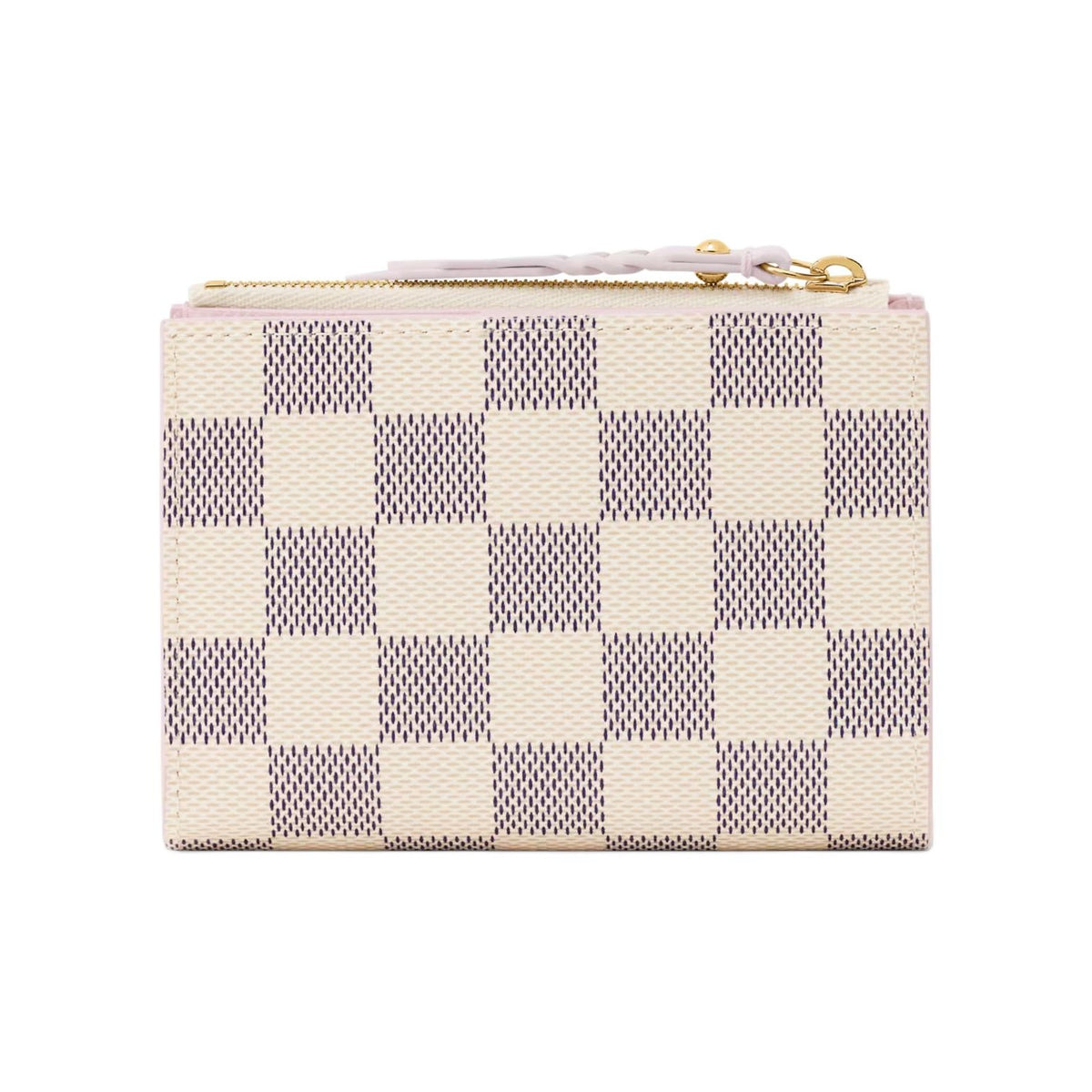 LOUIS VUITTON Lisa Women's Beige and Lilac Checkerboard Coated Canvas Wallet N40921