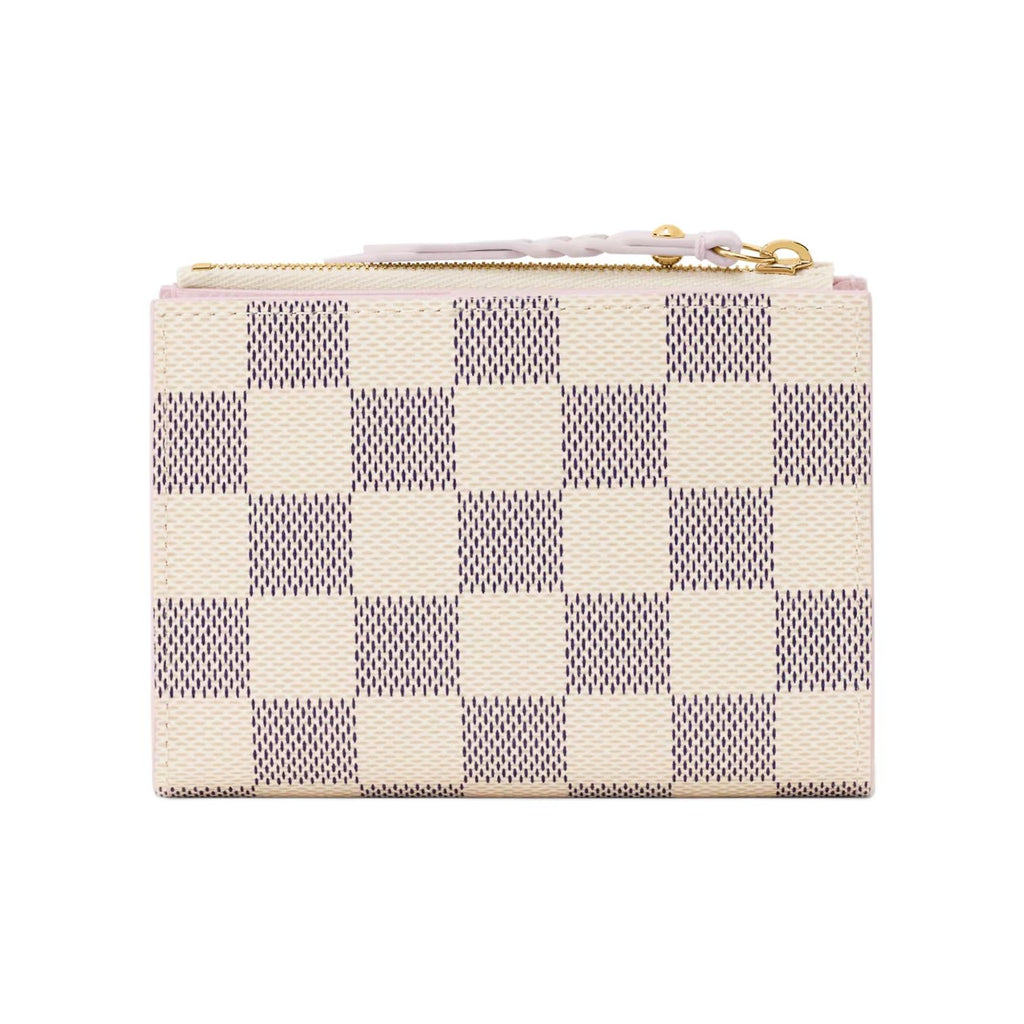 LOUIS VUITTON Lisa Checkerboard Coated Canvas Wallet - Beige and Light Purple - N40921